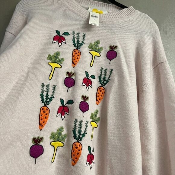 Anthropologie Kerri Rosenthal Cashmere Sweater Maggie Good Roots Pearl MED NEW - Picture 7 of 7